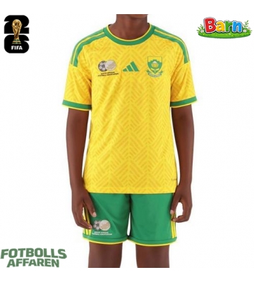 Sydafrika Hemmaställ Barn VM 2026 Kortärmad (+ Korta byxor)